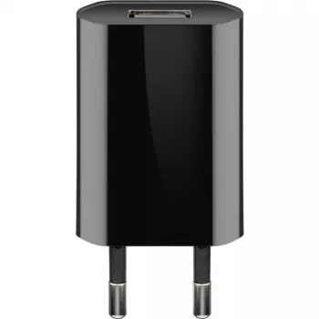 Alimentatore USB GOOBAY 5 W, 1x USB 2.0, ingresso 100–240 V, nero