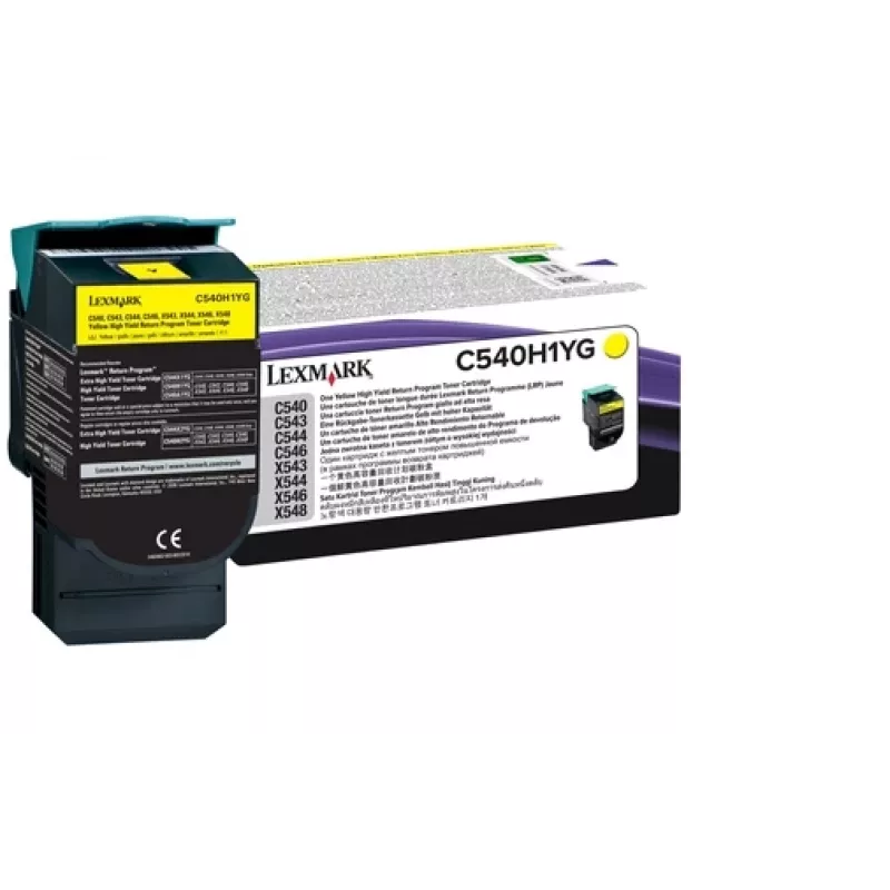 Lexmark C540H1YG cartuccia di toner, gialla, 2.000 pagine