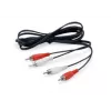 Cavo audio Equip 147094 2,5 m 2 x RCA nero
