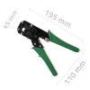 Pinza crimpatrice e taglia cavi QOLTEC 54381 — pinza crimpatrice per connettori di rete modulari e taglia cavi