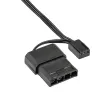 Akyga AW-12A-BR ventola per case 120 mm, 4 LED rossi, Molex / 3-Pin