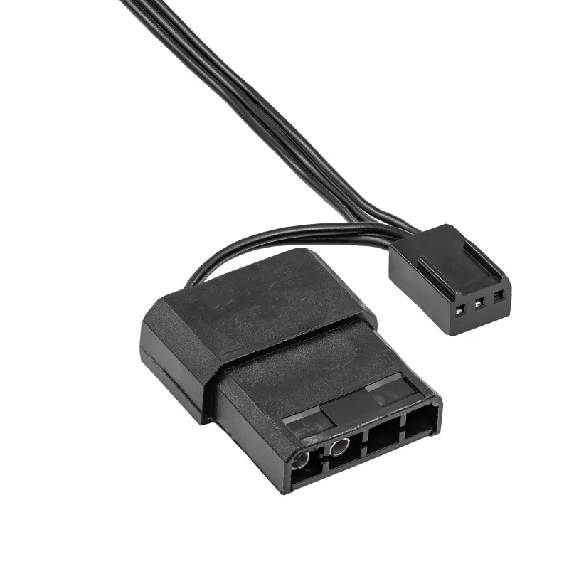 Akyga AW-8A-BK ventola per case 80 mm, 2000 giri/min, 37 m³/h, 25 dB, 3 pin con adattatore Molex, nero