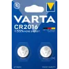 VARTA Electronics Batteria CR2016 litio 90 mAh 3V conf. 2 (06016101402)