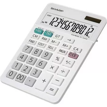 Calcolatrice Sharp EL-334 W solare/batteria – pratica calcolatrice basic con doppia alimentazione