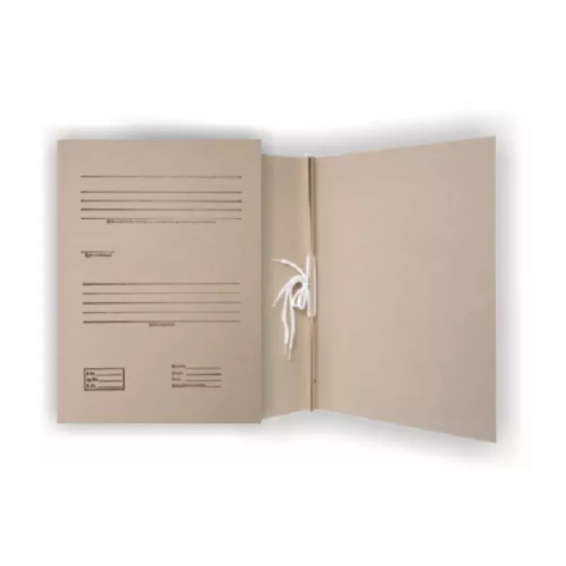Cartella SMLT, archivio, A4 2 cm, 400 g, con 2 elastici, con stampa, marrone, cartone