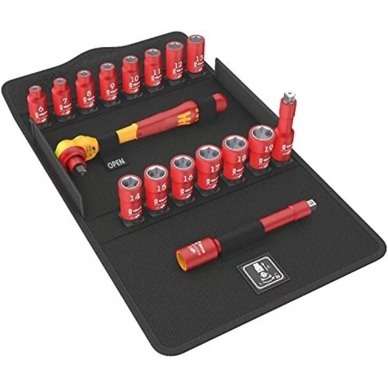 Wera 8100 SB VDE 1 set di chiavi a bussola 17 pezzi