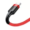 Cavo USB 2.0 A a USB-C Baseus CATKLF-B09 1m QC3.0 treccia in nylon rosso, ricarica rapida e sincronizzazione dati