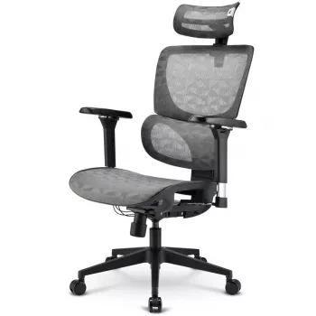 Sedia da ufficio Sharkoon OfficePal C40M seduta in mesh schienale in mesh, grigio, max. 150 kg