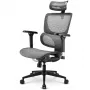 Sedia da ufficio Sharkoon OfficePal C40M seduta in mesh schienale in mesh, grigio, max. 150 kg