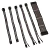 Kit prolunga cavi Kolink Core Adept – rivestito in PET, set da 6 pezzi, 20+4-Pin, 8-Pin, 4+4-Pin, 3×6+2-Pin (300–350 mm)