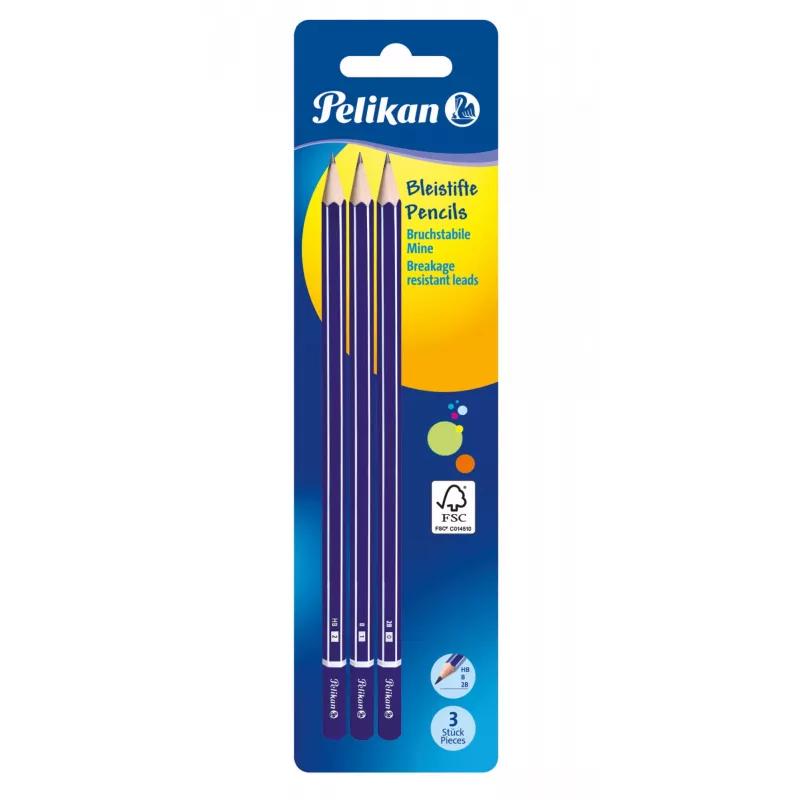 Matita in grafite Pelikan 807418 Multi 3 pezzi