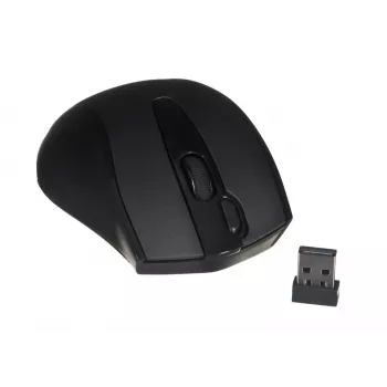 Mouse RF wireless A4Tech G9-500F, per destrimani, 1000 DPI, ricevitore nano 2,4 GHz, portata 15 m, batteria AA