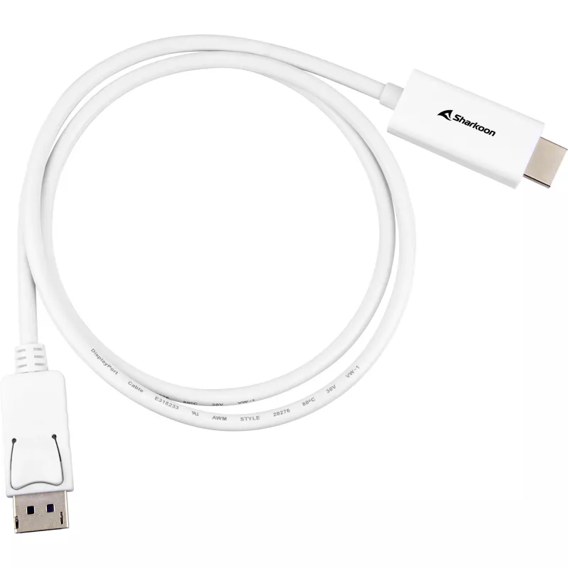 Cavo adattatore DisplayPort 1.2 Sharkoon 4K, lunghezza 1 m