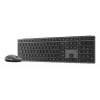 Set tastiera e mouse wireless Lenovo 700 Modern Multi-Device – layout inglese US, Bluetooth, Luna Grey