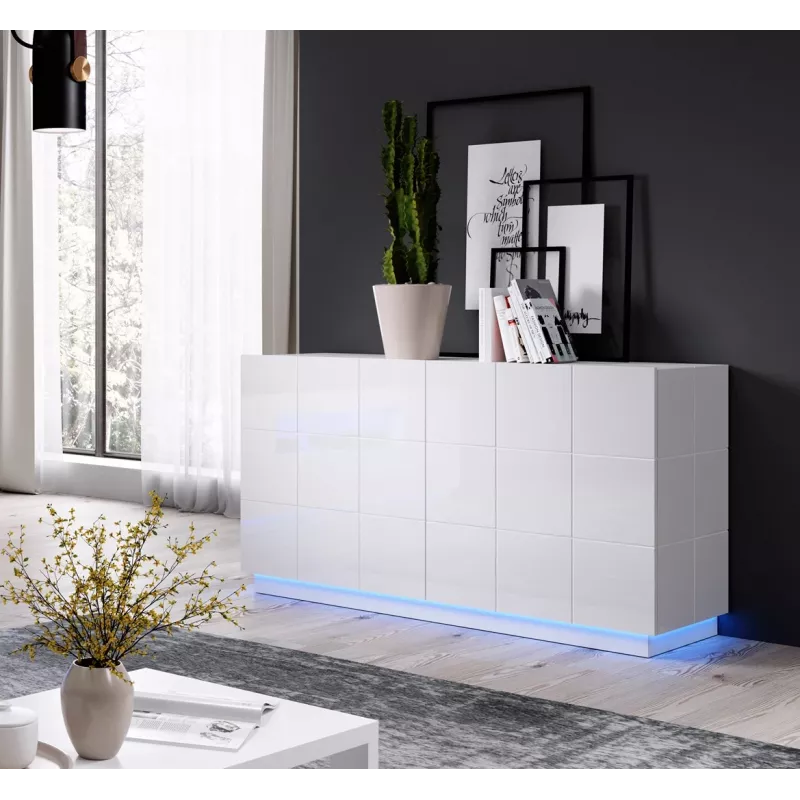 Cama Sideboard 2D REJA bianco lucido/bianco lucido