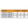 Anello per gestione cavi Triton D1 40x40mm