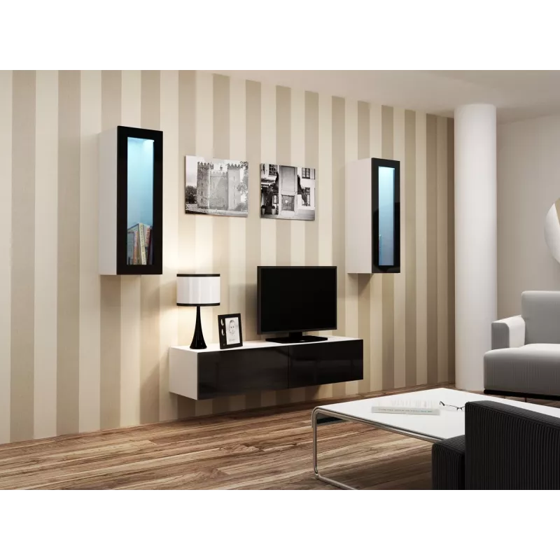 Cama supporto TV VIGO 140 30/140/40 bianco/nero lucido