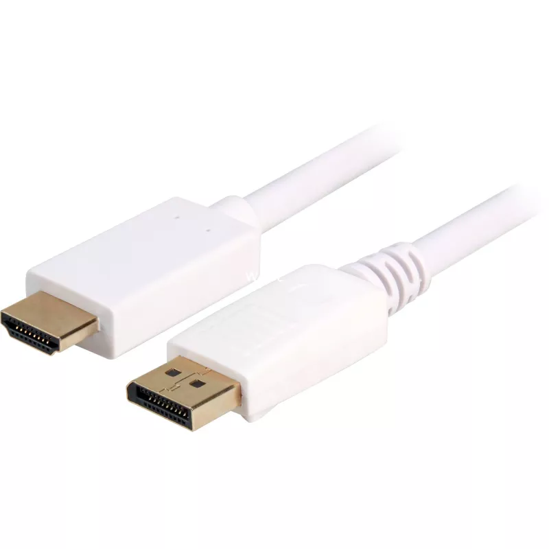 Cavo adattatore Sharkoon DisplayPort 1.2 > HDMI 4K bianco 3 metri