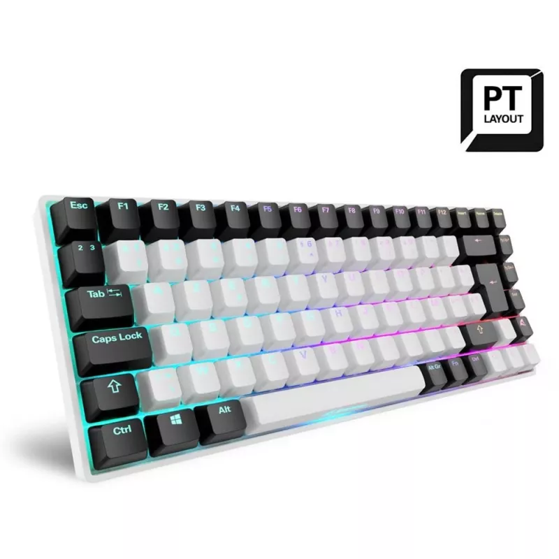 Sharkoon SKILLER SGK50 S3 tastiera gaming USB QWERTY portoghese bianca