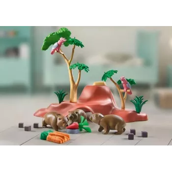 Wiltopia 71625 set personaggi rifugio per wombat