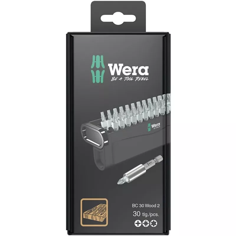 Wera 2 SB set di bit per cacciavite 30 pz. Phillips Pozidriv