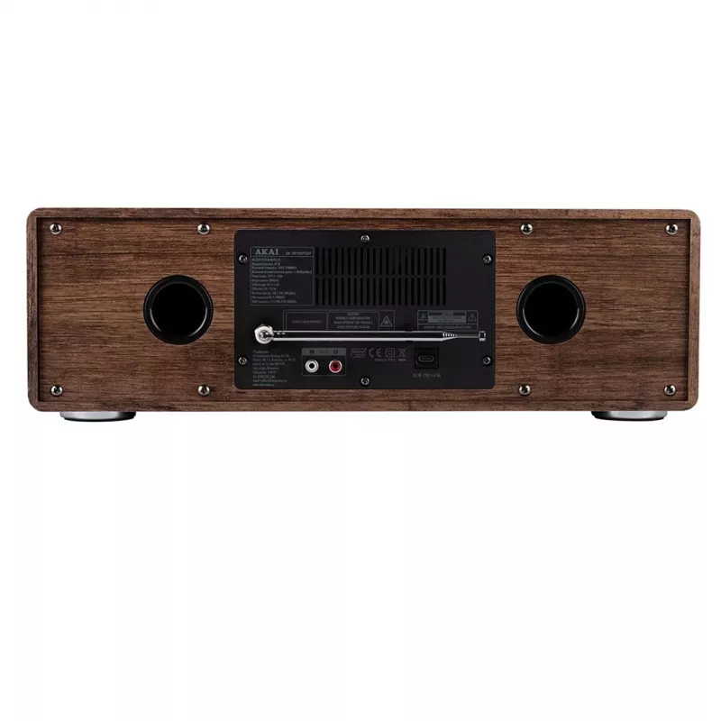 Micro sistema HiFi AKAI AM-100 RHAPSODY — mini sistema audio compatto con amplificatore integrato e riproduzione CD/USB