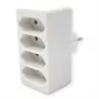 Ciabatta multipresa Bachmann 921.273 – 4× prese Euro, PVC bianco