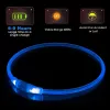 Collare LED KABB blu per cani e gatti – ricaricabile, collare di sicurezza regolabile con illuminazione
