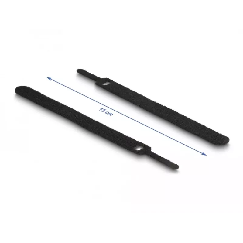 Fascette a strappo DeLOCK 19010 150x12mm nero 10 pz.