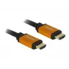 DeLOCK - cavo HDMI - HDMI (M) su HDMI (M) - 50 cm - tripla schermatura - nero, oro - supporto 8K