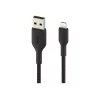 Cavo intrecciato USB-Lightning 15cm nero