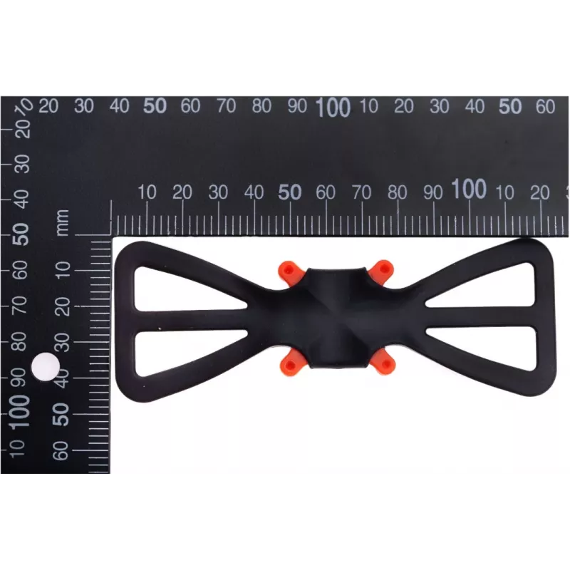 Supporto telefono regolabile deeper ITGAM0003 — supporto telefono per canna da pesca, silicone, per telefoni 3,5–5 pollici, 280 mm, nero