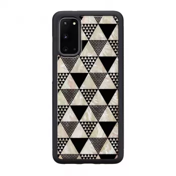 Custodia protettiva per cellulare iKins per Samsung Galaxy S20 – struttura piramidale, nero