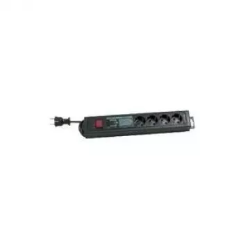 Prolunga elettrica REV 0015462513 2,5m 4 prese AC nero