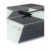 NeXtime orologio 8171 Cubic, 43,5x37 cm, da parete, nero/bianco/grigio