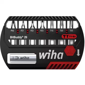 WIHA 42137 - set di bit BitBuddy, 8 pezzi misti, 29 mm, bit TY (42137)