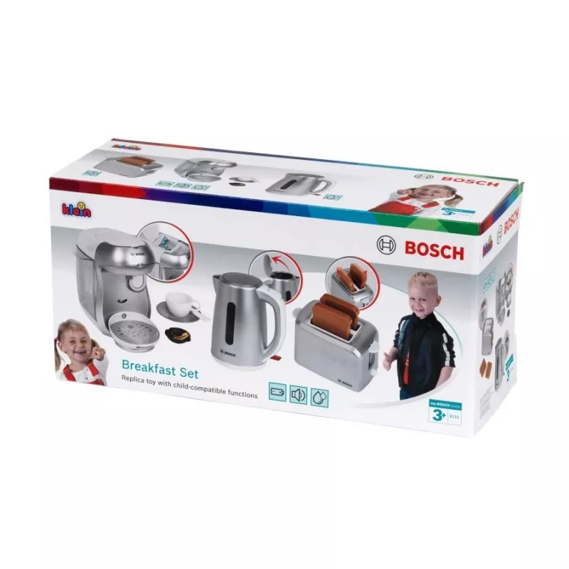 Set colazione KLEIN argento — set giocattolo per gioco di ruolo cucina per bambini