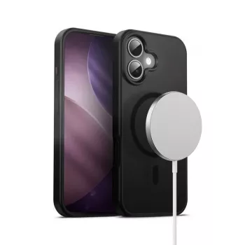 Crong Hybrid Frost MAG Cover Case per iPhone 17 Frosted nero