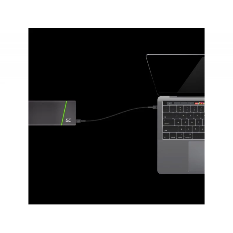 Cavo USB Green Cell KABGC30 USB 2.0 1.2 m USB-C nero
