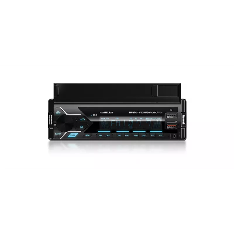 Ricevitore multimediale digitale per auto Navitel RD6 — lettore audio 4x45 W, riproduzione da fonti digitali ed esterne, installazione Single-DIN