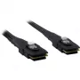 Inter-Tech - Cavo SAS interno - Serial ATA 150/300/600 - 36 PIN 4iMini MultiLane a 36 PIN 4iMini MultiLane - 50 cm - con blocco - nero
