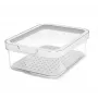 Contenitore per alimenti rotho 1053201100 rettangolare 1,2 L trasparente bianco, tecnopolimero, lavabile in lavastoviglie