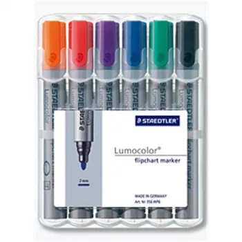 Pennarelli Staedtler 356 WP6 6 pezzi nero blu verde arancione rosso viola
