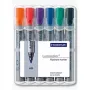 Pennarelli Staedtler 356 WP6 6 pezzi nero blu verde arancione rosso viola