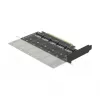Scheda DeLOCK PCI Express x16 su 5 x M.2 Key B / SATA interne