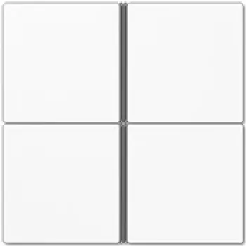 Set interruttore a parete Jung LS 404 TSA WW, 4 vie bianco, compatibile con serie 4074/4094/4194 TSM