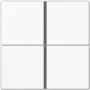 Set interruttore a parete Jung LS 404 TSA WW, 4 vie bianco, compatibile con serie 4074/4094/4194 TSM