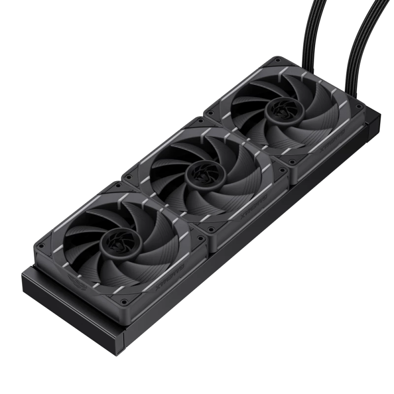 Gamemax | Dissipatore a liquido per CPU | HAILSTORM 360 LCD | nero