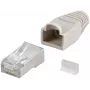Connettore maschio RJ45 Goobay CAT 5e STP schermato con guaina antitorsione