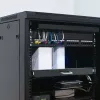 Qoltec 54509 ripiano scorrevole in acciaio per rack, 600x600, nero